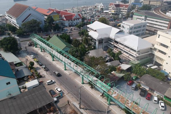 SKYWALK AT PAKNAM BTS STATION